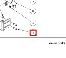 Load image into Gallery viewer, Binks 177031 M6 x 16 BUTTON HEAD SCREW -- Ref 4, DRX Ram Outfit Manual 77-3237 - English [ English ]