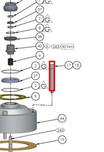 Load image into Gallery viewer, Binks 177042 M10 x 80 CAP HEAD SCREW -- Ref 17, FX420XX-XXX Fluid Section Manual 77-3281 EN [ English ]