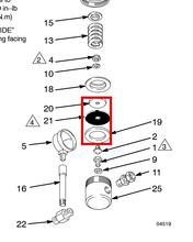 Load image into Gallery viewer, Graco 177431 Diaphragm, Regulator - highlighted in parts diagram