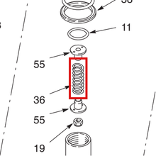 Load image into Gallery viewer, Graco 178189 SPRING, COMPRESSION - item 36 highlighted in the Graco 308390EN-N parts diagram
