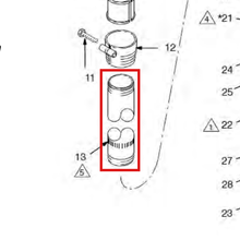 Load image into Gallery viewer, Graco 178863 CYLINDER, FLUID - item 13 highlighted in the Graco 307427EN parts diagram