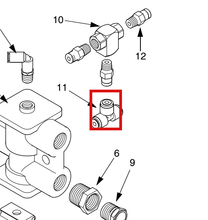 Load image into Gallery viewer, Graco 17A252 Fitting, Tube, Union T 5/32 Acetal - highlighted in parts diagram