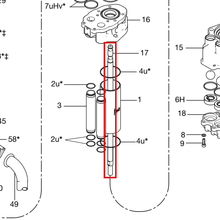 Load image into Gallery viewer, Graco 17C104 SHAFT, PISTON, ULTRALIFE SEALED - item 17 highlighted in the Graco 333022EN parts diagram