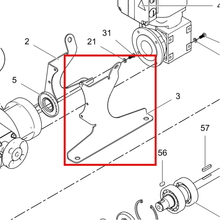 Load image into Gallery viewer, Graco 17C225 BRACKET, MTG, I26,H26 RIGHT POWDER - item 3 highlighted in the Graco 3A4065EN-C parts diagram