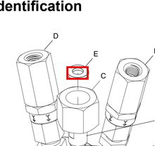 Load image into Gallery viewer, Graco 17C319 Gasket,copper,.62 Od X .31 Id - highlighted in parts diagram