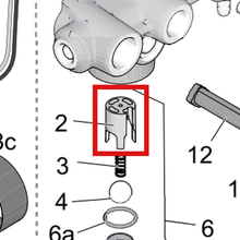 Load image into Gallery viewer, Graco 17D364 Guide, Ball - item 2 highlighted in the Graco 3A3212EN parts diagram