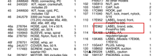 Load image into Gallery viewer, Graco 17E962 Label, Finshproii, 595pc, Pro, Side - highlighted in parts diagram