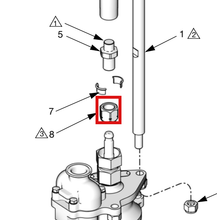 Load image into Gallery viewer, Graco 17F000 Nut, Coupler - highlighted in parts diagram