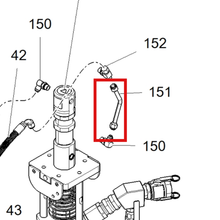 Load image into Gallery viewer, Graco 17G219 TUBE,HYDRAULIC,DRIVER - item 151 highlighted in the Graco 3A3110EN parts diagram