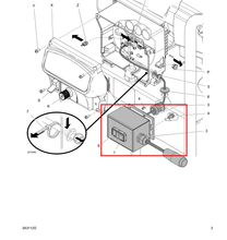 Load image into Gallery viewer, Graco 17G554 Kit, Remote Control Box, 340e - highlighted in parts diagram