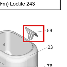 Load image into Gallery viewer, Graco 17H638 BAFFLE, HOPPER - item 59 highlighted in the Graco 3A3258EN parts diagram
