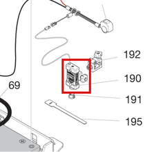 Load image into Gallery viewer, Graco 17H714 Lazerguide Module, Laser, Green Dot - item 190 highlighted in the Graco 3A9033EN-A parts diagram