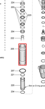 Load image into Gallery viewer, Graco 17H866 Kit, Repair, Cyl, 5900, Pro - highlighted in parts diagram