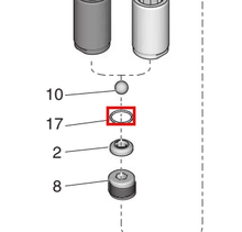 Load image into Gallery viewer, Graco 17J187 O-ring - highlighted in parts diagram