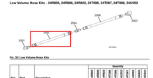 Load image into Gallery viewer, Graco 17K152 Agp Hose,assy,brd,sst,2.0 Mm Id - highlighted in parts diagram