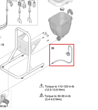 Load image into Gallery viewer, Graco 17K336 Tube,drain,hopper,assembly,24" - highlighted in parts diagram