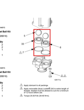 Load image into Gallery viewer, Graco 17K526 Inlet Check Kit, Stainless Steel Seat, for 4-Ball Lowers - highlighted in parts diagram