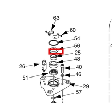 Load image into Gallery viewer, Graco 17K754 Throat Packing Kit for Enclosed Wet Cup and Open Wet Cup Lowers, with leather and ZX throat packings - highlighted in parts diagram
