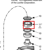 Load image into Gallery viewer, Graco 17K914 Piston Seal Kit, ZXP, for 1500 cc 4-Ball Lowers - highlighted in parts diagram