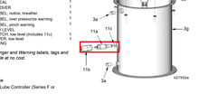 Load image into Gallery viewer, Graco 17L372 Sensor, Low Level - highlighted in parts diagram