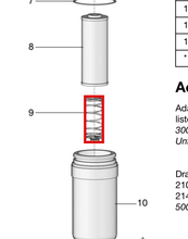 Load image into Gallery viewer, Graco 17L928 Spring,compression,alert Filter - highlighted in parts diagram