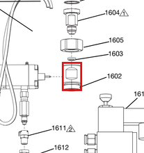 Load image into Gallery viewer, Graco 17M441 Adapter, 1-3/8 X Jic 8 - highlighted in parts diagram