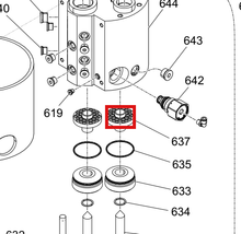 Load image into Gallery viewer, Graco 17M476 Heat Sink Melter - highlighted in parts diagram