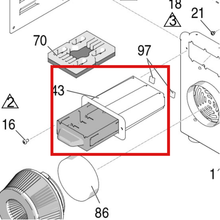 Load image into Gallery viewer, Graco 17N930 DRAWER, TOOL, HVLP - item 43 highlighted in the Graco 3A4967EN-G parts diagram
