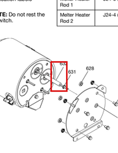 Load image into Gallery viewer, Graco 17P347 HM25c Labeled Firerod Kit - highlighted in parts diagram