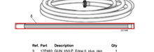 Load image into Gallery viewer, Graco 17R299 HVLP Super-Flex Air Hose, 4ft x 3/4in (Whip Hose) - highlighted in parts diagram