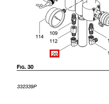 Load image into Gallery viewer, Graco 17R502 Fitting, Elbow, Swivel, 1/4 Npt-npsm - highlighted in parts diagram