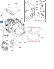 Load image into Gallery viewer, Graco 17R912 Painted HM25c Melter Cover - highlighted in parts diagram