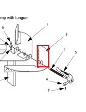 Load image into Gallery viewer, Graco 17S365 Jaw,weldment Bag Clamp Bottom - highlighted in parts diagram