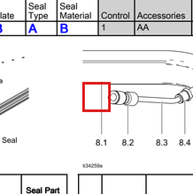 Load image into Gallery viewer, Graco 17S609 Seal,infl Bes Plywood Epdm - highlighted in parts diagram