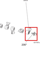 Load image into Gallery viewer, Graco 17T463 Kit,element,mix Wing,outlet - highlighted in parts diagram