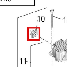 Load image into Gallery viewer, Graco 17V541 ADAPTER, INLET, AIR COMPRESSOR - item 10 highlighted in the Graco 3A5725EN-G parts diagram