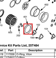 Load image into Gallery viewer, Graco 17V839 Gasket,adapter - highlighted in parts diagram
