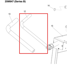 Load image into Gallery viewer, Graco 17W216 HANDLE,ADJUSTABLE, BARS - item 12 highlighted in the Graco 3A5581EN-D parts diagram