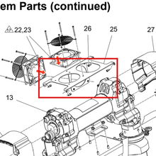 Load image into Gallery viewer, Graco 17W632 KIT,BRACKET,MOTOR,FAN - item 25 highlighted in the Graco 3A5653EN parts diagram
