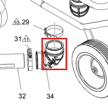 Load image into Gallery viewer, Graco 17W636 KIT,BOOT,INLET,F800 - item 34 highlighted in the Graco 3A5653EN parts diagram