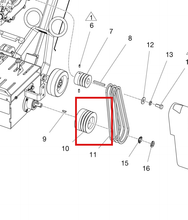 Load image into Gallery viewer, Graco 17W997 Belt,drive,xpz 722 - highlighted in parts diagram