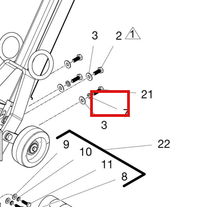 Load image into Gallery viewer, Graco 17X022 Knob, Hand, Height Adjustment - highlighted in parts diagram