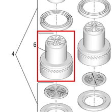 Load image into Gallery viewer, Graco 17X381 MOTOR,VACUUM,120V - item 6 highlighted in the Graco 3A5576EN-F parts diagram