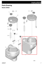Load image into Gallery viewer, Graco 17Y026 Reservoir, 11 Gallon, Left - highlighted in parts diagram
