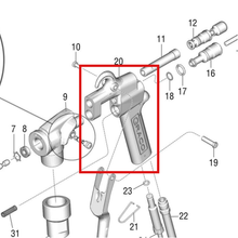 Load image into Gallery viewer, Graco 17Y911 BODY, GUN, SPRAY - item 20 highlighted in the Graco 3A6746EN-D parts diagram