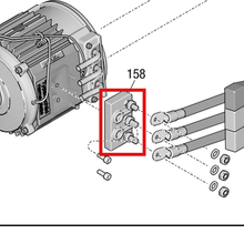 Load image into Gallery viewer, Graco 17Z073 KIT, TERMINAL, BLOCK - item 158 highlighted in the Graco 3A9034EN parts diagram