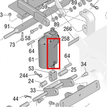 Load image into Gallery viewer, Graco 17Z399 LABEL, INSTRUCTIONS - item 258 highlighted in the Graco 3A5929EN-D parts diagram