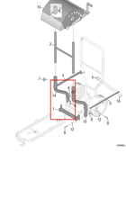 Load image into Gallery viewer, Graco 17Z477 Support, Left Leg, Painted - highlighted in parts diagram