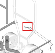 Load image into Gallery viewer, Graco 17Z553 Clamp, U-bolt, 1/4-20 - highlighted in parts diagram