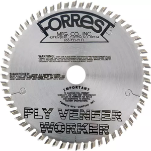 Grizzly Industrial Forrest T26693 - 6-1/4" X 3/4" 60T Atb .100 Veneer Saw Blade